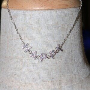 HAPPY word Adjustable Bolo Pull String Crystal Rhinestone Dainty Pretty Bracelet